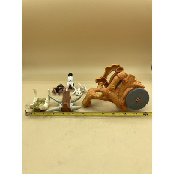Imaginex Lot 6 Caveman Figure Wagon Horns Parts - Picture 3 of 8